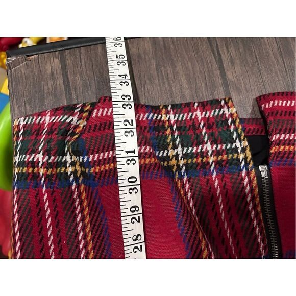 Sanctuary Red Plaid Full Zip City Topper Coatigan Jacket Size M School Academia - Picture 10 of 10